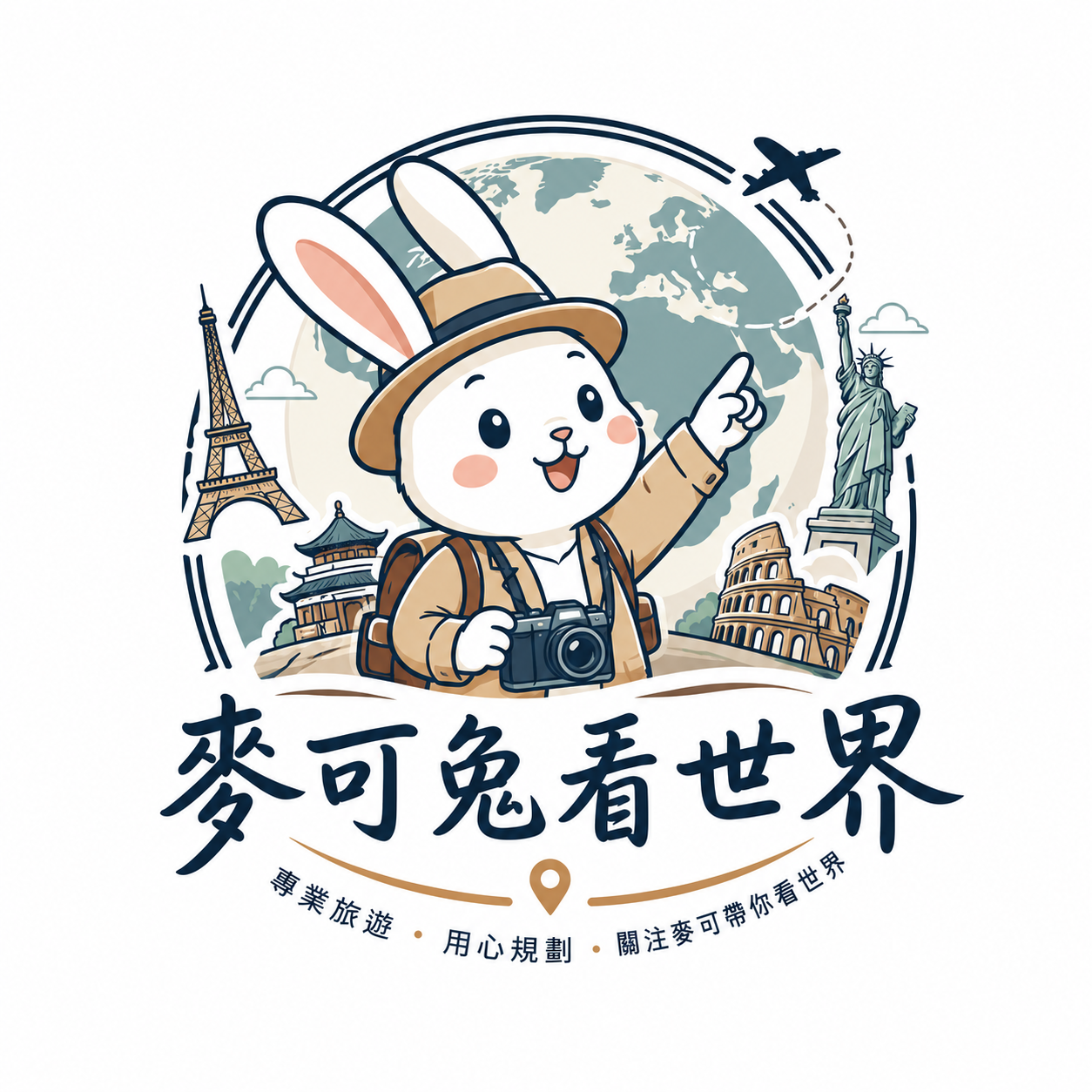 麥可兔看世界 LOGO