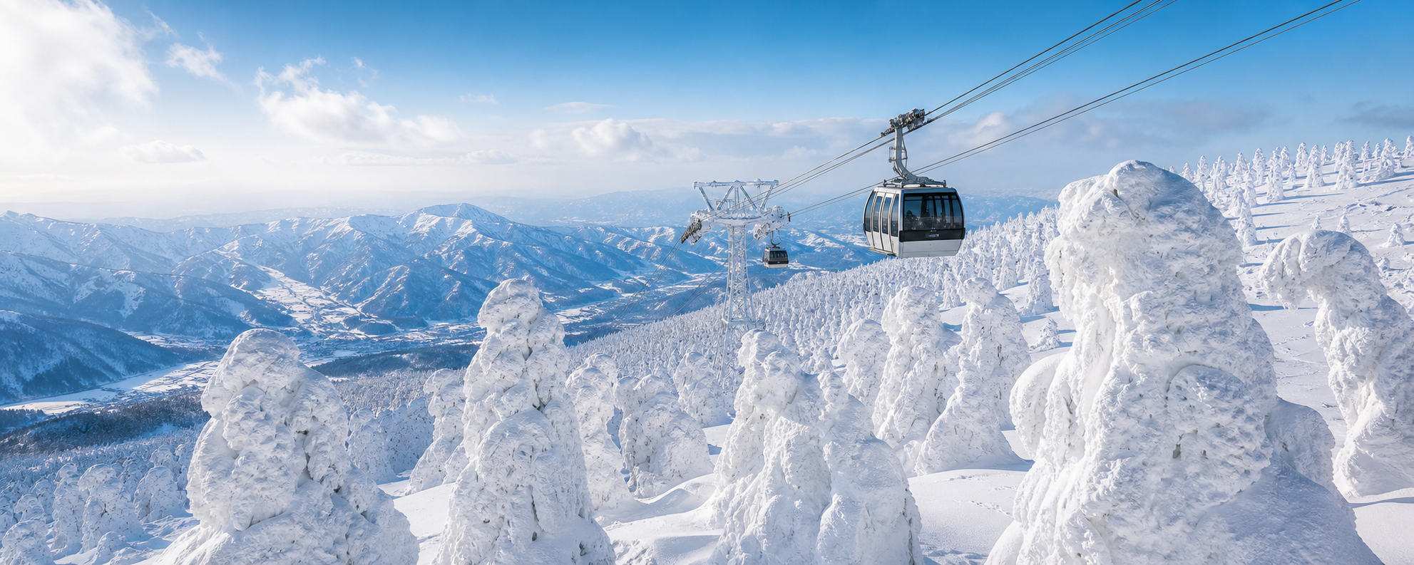 藏王樹冰纜車雪景
